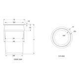 Stainless Steel Insert 7.25Qt Short