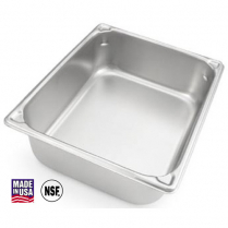 Third Size Stainless Steel Steam Pan Super II 2.5" Deep 22G