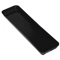 Heavy Duty Fiberglass Market Tray 6 x 30 x 1" Black