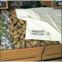 Canvas Produce Shroud with Silk Screening 4 x 6'