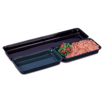 Acrylic Rectangle Bowl 30 x 8 x 2" Black