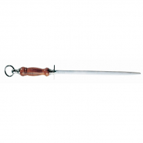 F.Dick Sharpening Steel Oval Regular-Cut Wood Handle 12"