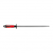 F.Dick Sharpening Steel Round Regular-Cut Red/Black 14"