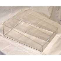 2 Compartment Sachet Rack 6.5Wx12Lx4H Clear
