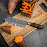 F.Dick DarkNitro Santoku Knife Oak 7"