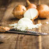 F.Dick VIVUM Santoku Knife Kullenschliff Birch 7"