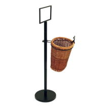 Oval Willow Basket Display Rack for Baguettes