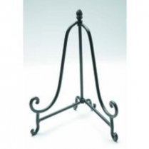 Rod Iron Easel Display Stand 7.5 x 9.5 x 11.5"H Black