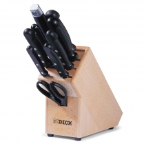 F.Dick Superior Wooden Knife Block (9 Pcs)