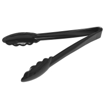 Plastic Utility Tongs 9" Black