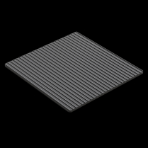 AMT Speed Oven Square Tray with Grill Surface 28 x 29 cm