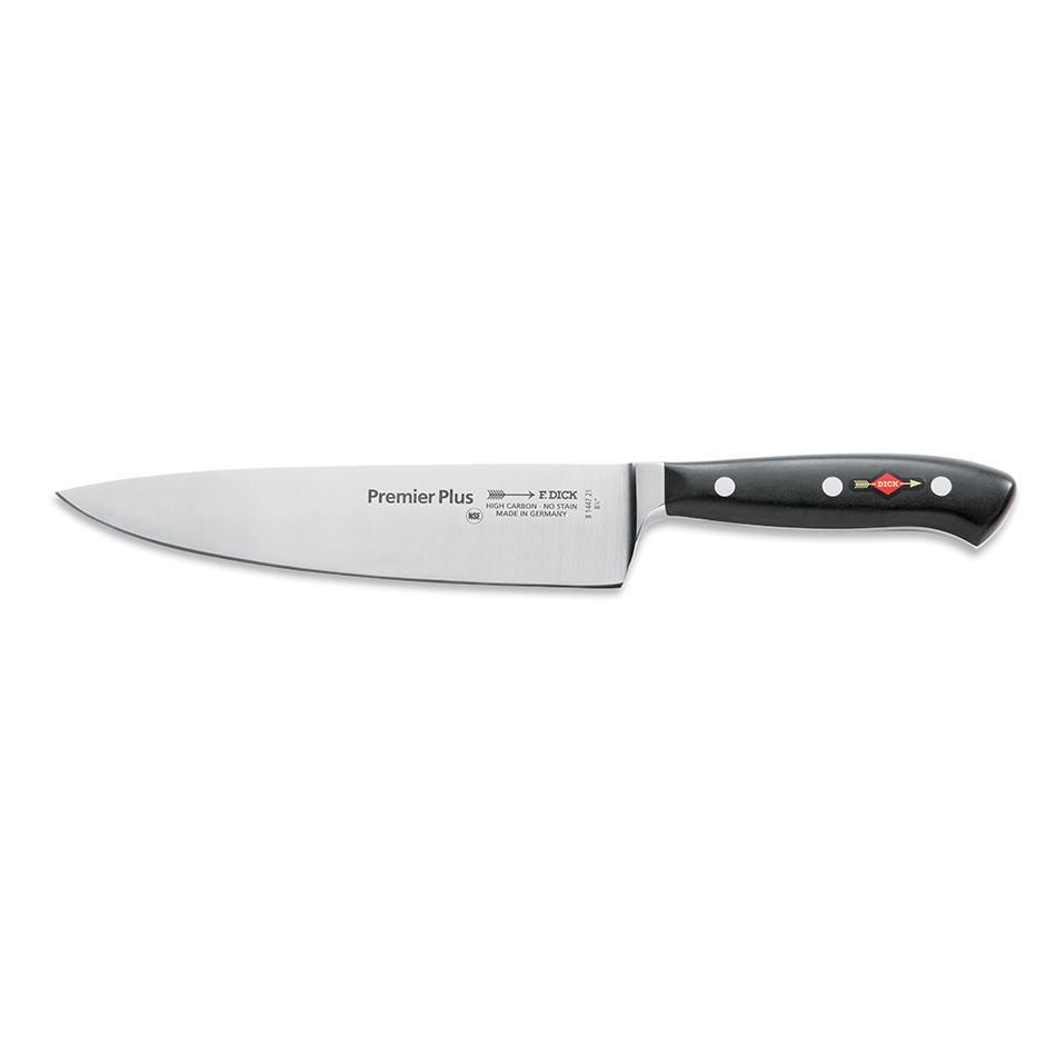 Ceppo Portacoltelli Magnetico F. DICK Premier Plus Con 4 Coltelli – Santoku, Pane, Ufficio E Cucina – Acciaio X50CrMoV15, 56 HRC
