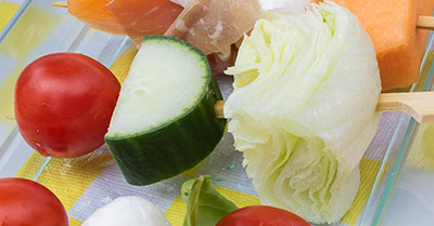 Picnic salad skewers