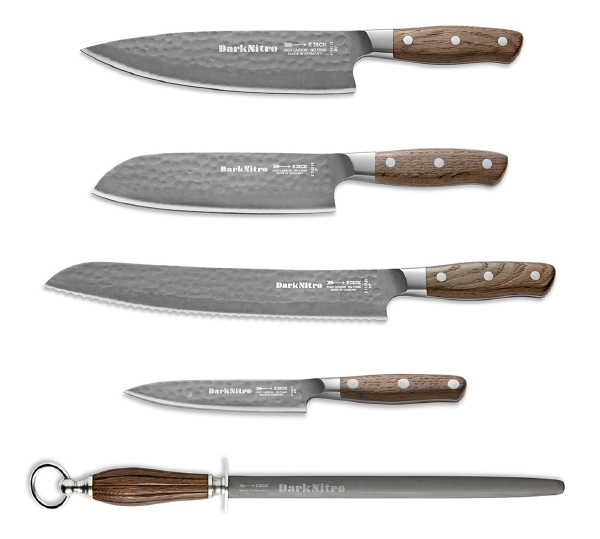 FDICK DarkNitro knives shown in stacked image order