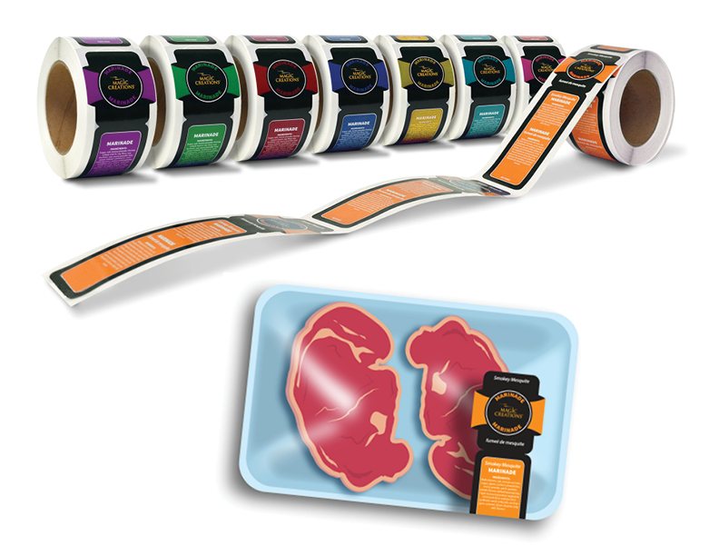 Image for retail wrap around labels