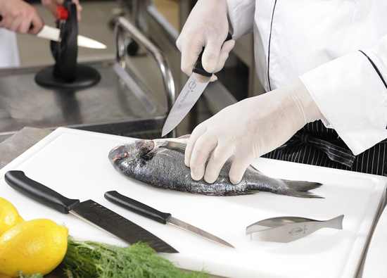 FDICK ProDynamic knives being used in professional kitchen