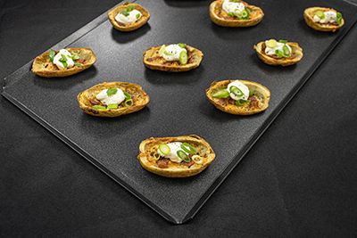 Loaded baked potato skins