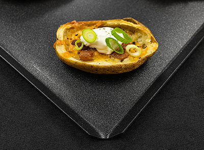 Loaded baked potato skins