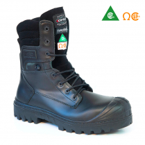 Botte s&eacute;curit&eacute; cuir noir