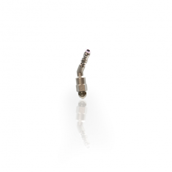 1/4" ALPHA SPRAY NOZZLE ASSEMBLY - 45&deg; STRAIGHT W/TIP