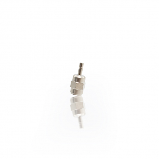 1/4" ALPHA NOZZLE BARREL - STRAIGHT FOR RISER NICKEL PLATED