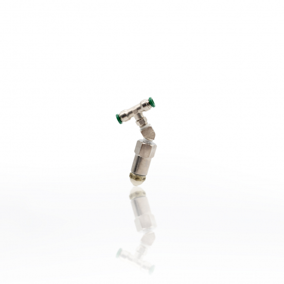 1/4" PARKER SPRAY NOZZLE ASSEMBLY - 45&deg; CONNECTOR W/TIP