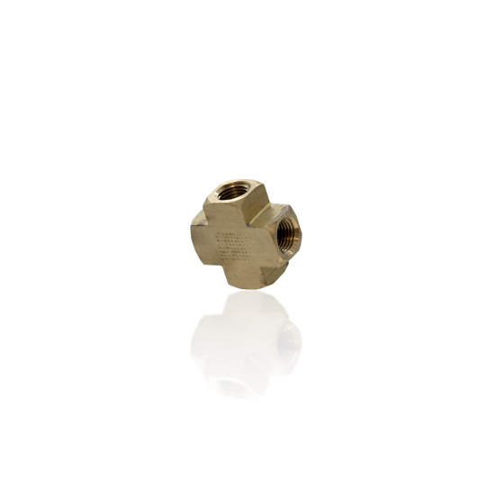 BRASS CROSS FEMALE CONNECTOR