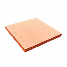BeautyPlus Buffer 2-way OrangeWhite grit 80/100 50Pack 06023