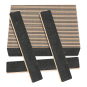 Nail File Jumbo Black 100/100 Washable Serrated Peach 24127