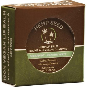 Earthly Body Hemp Seed Lip Balm Tin 0.45oz Spearmint HSL500T