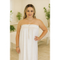 JMT Terrycloth Body Wrap with Drawstring White Regular W901B