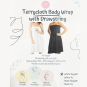 JMT Terrycloth Body Wrap with Drawstring White Regular W901B