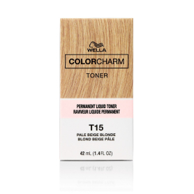 Wella Color Charm Hair Toner T15 P. Beige Blonde 1.4oz 06688