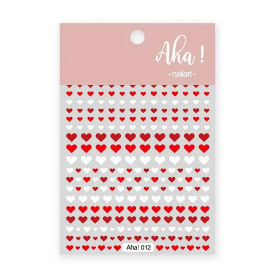 3D Valentine Day Love Heart Nail Stickers 08350