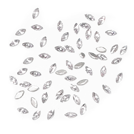 Mini Rhombic Diamonds Nails Gemstones 100pcs 15316