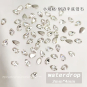 Mini Rhombic Diamonds Nails Gemstones 100pcs 20620