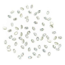 Mini Rhombic Diamonds Nails Gemstones 100pcs 20781