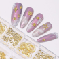 Nail Art Decorations Metal Gold 35209
