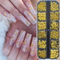 Nail Art Decorations Metal Gold 35209