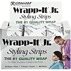 Graham Wrap-It Jr., Styling Strips Black 360 Strips 37350