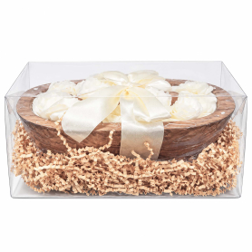 Flowers Dough Bowl Candle - White Oak & Vanilla 37512