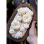 Flowers Dough Bowl Candle - White Oak & Vanilla 37512