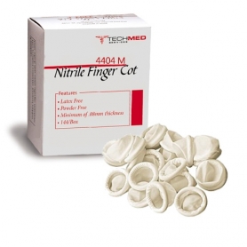 TechMed Nitrile Finger Cot 144 Pcs,  Medium - 4404M