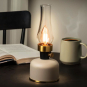 Abbott Lantern LED Lamp with Chimney 10.5"H - Ivory 54679