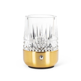 Trilite Cordless LED Table Lamp Crystal Gold 57110