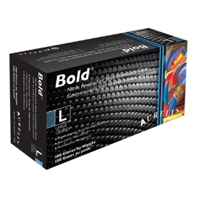Aurelia Bold Nitrile PF Black Gloves 100PK Large 73998