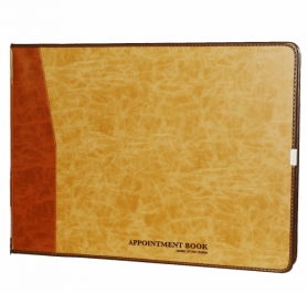 Daniel Stone Beige-Tan Leather Appointment Book 200pgs AB218