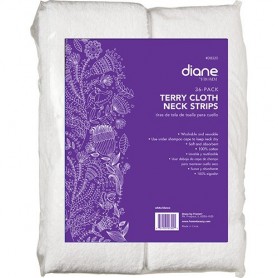 Diane By Fromm Terry Cloth Neck Strips White 36-Pack D8320