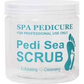 Berkeley Printed PET Jar W/Lid 16 oz Pedi Sea SCRUB BJ212-03