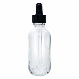 Glass Dropper Bottles 4 oz - Clear 43111